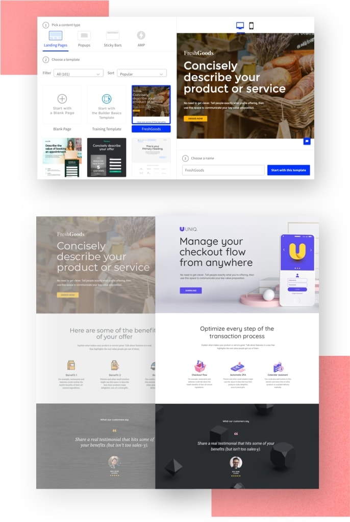 unbounce landing page builder