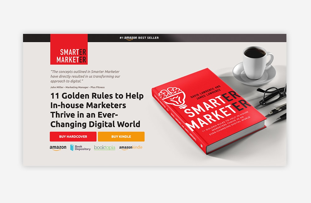 Ebook landing page for Smarter Marketer