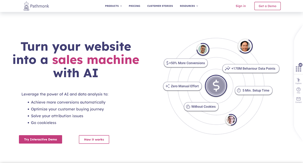 Pathmonk, an AI marketing tool for CRO